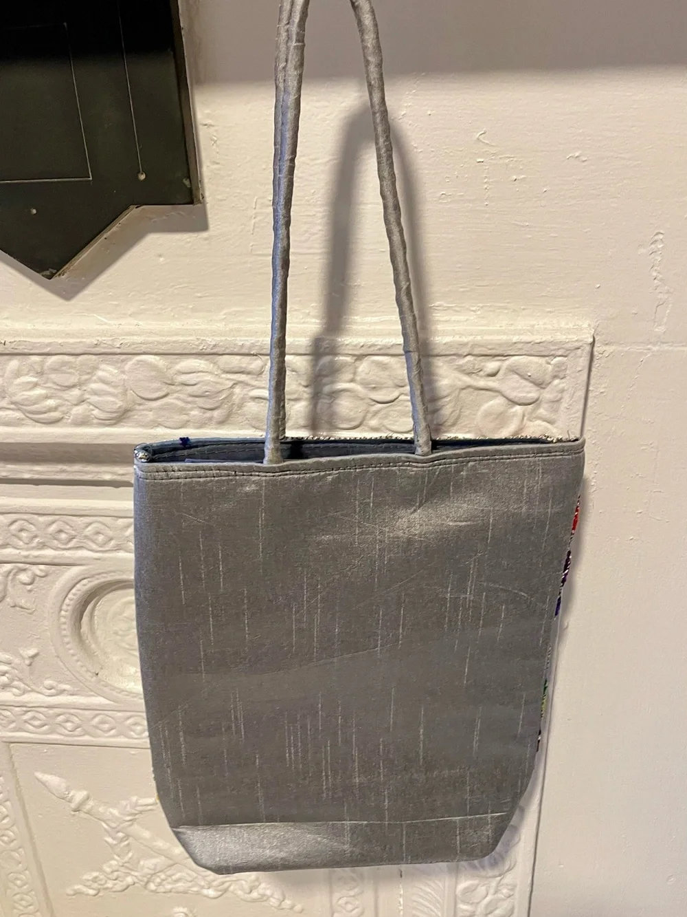 Boho Elephant Embroidered Tote Bag - Multicolor